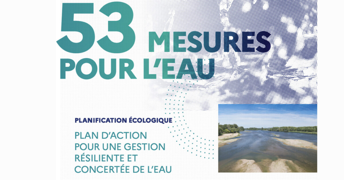 Plan eau : 5 mesures pour l'eau