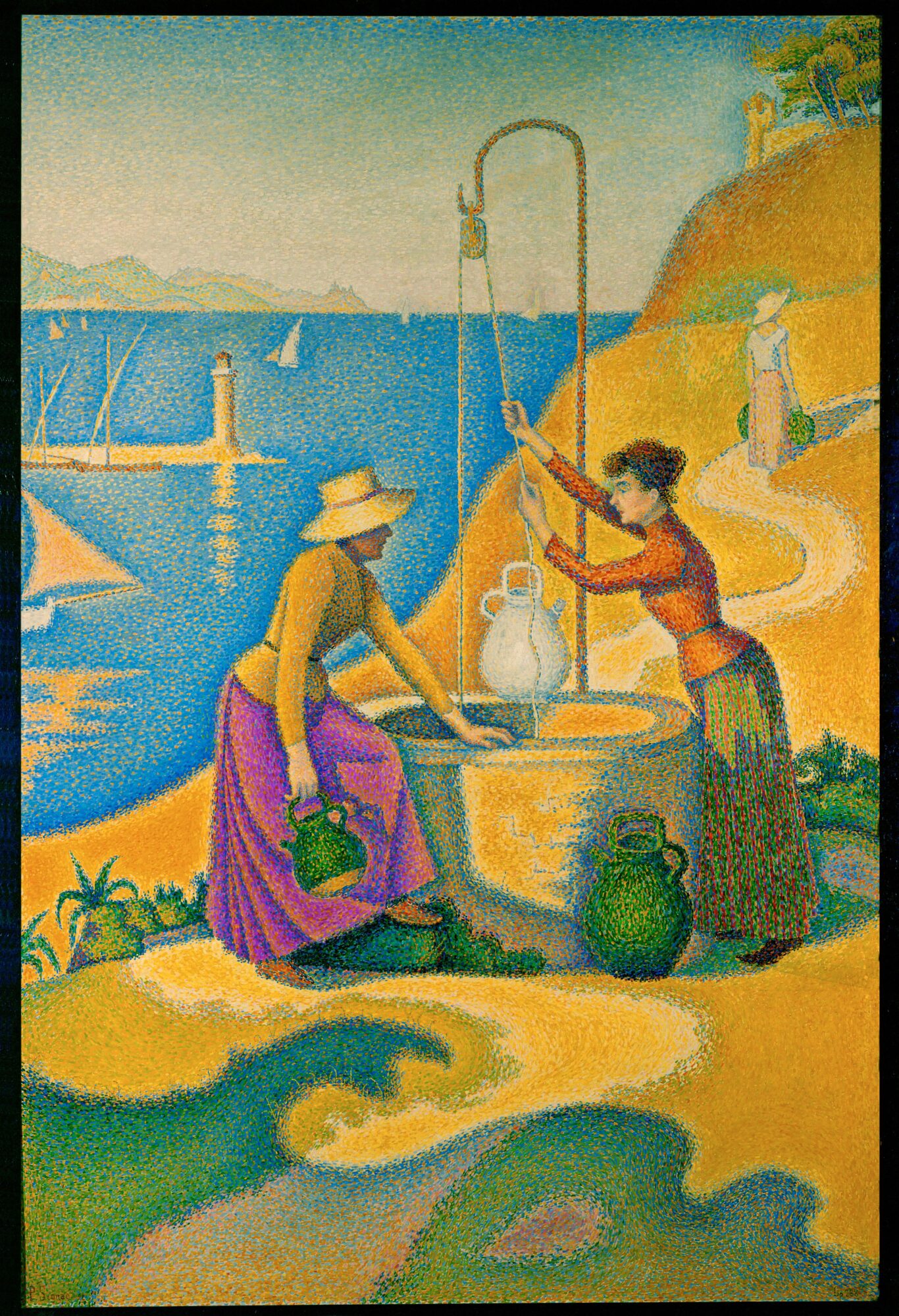Le tableau de Paul Signac "Femmes au puits" en 1892